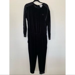 Black Velvet Adidas Jumpsuit